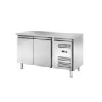 Tavolo refrigerato in acciaio ventilato 2 porte negativo