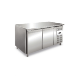 Tavolo refrigerato ventilato in acciaio 2 porte -2+8°C
