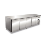 Tavolo refrigerato in acciaio ventilato 4 porte -2+8°C