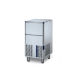 Produttore ghiaccio con contenitore incorporato - produzione di 47kg\24h - cubetto cavo - raffreddamento ad aria o ad acqua