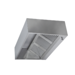 Cappa parete in acciaio inox AISI 304 Premium cubica con filtri a carboni attivi, motore e luci LED (profondità 90)