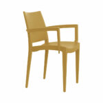 Sedia con braccioli struttura in polipropilene