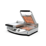 Piastra doppia 250x250 digitale con piani trasparenti da 3kW