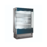 Murale refrigerato con ante battenti in vetro allestimento salumi e latticini profondità 80cm con gruppo incorporato